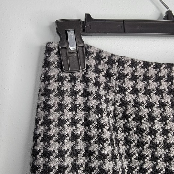 2 Brooks Brothers Pencil Straight Skirt Houndstooth Mini Short R - Picture 5 of 12